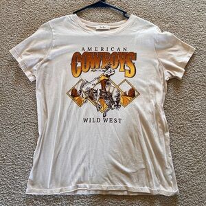 American Cowboys Wild West Cream T-Shirt